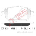 FMSI D908 PAT DE FREIO CERAMICA PARA TOYOTA